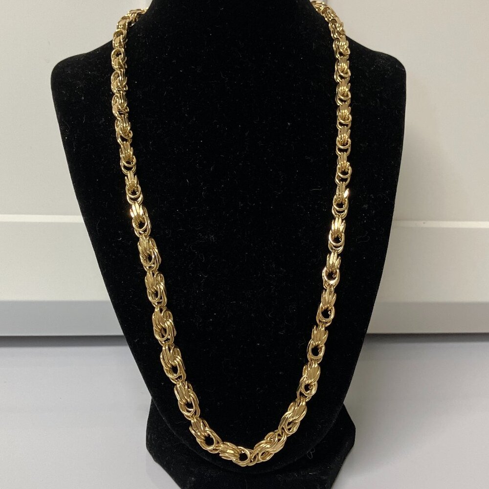 10 kt, Gold Men's Byzantine Necklace